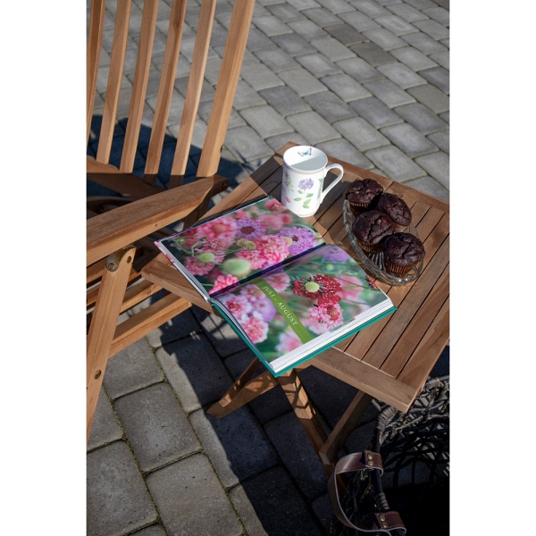 Stolik pomocniczy Bilbao 50x50cm naturalny tekowy - House Nordic ApS