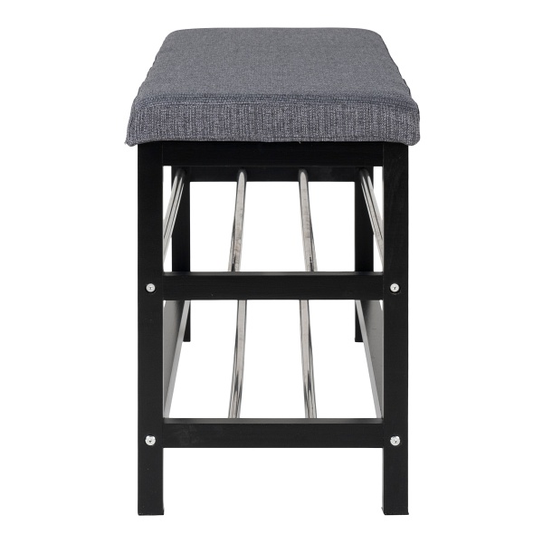 Ławka Padova szara/czarna - House Nordic ApS