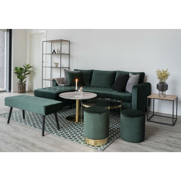 Ławka Skiby butelowa zieleń VIC - House Nordic ApS