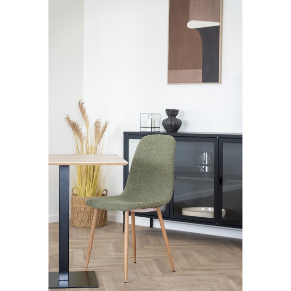 Krzesło Stockholm boucle zielone/ naturalne - House Nordic ApS