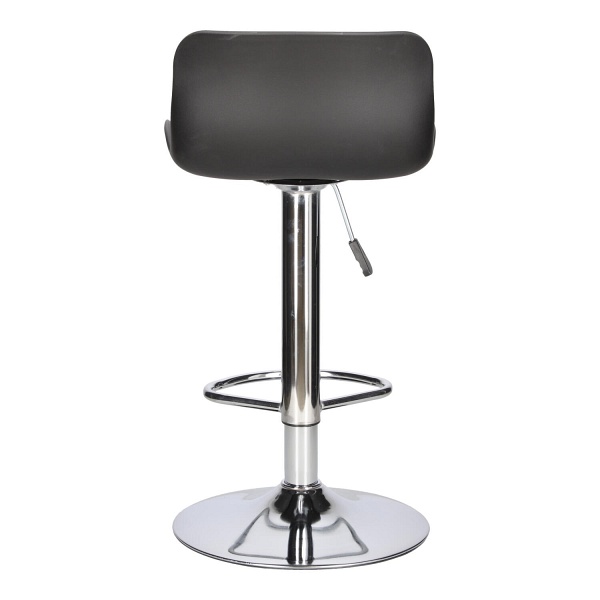 Stołek barowy Inge czarny/ chrom - Intesi