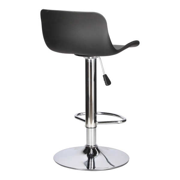 Stołek barowy Inge czarny/ chrom - Intesi