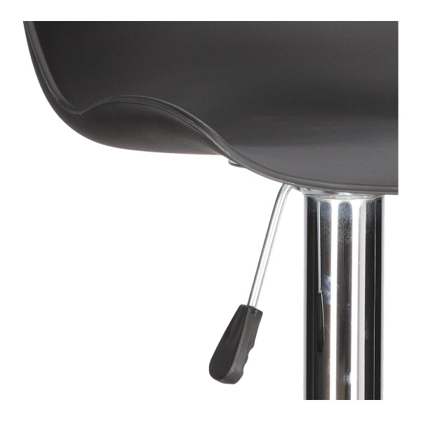 Stołek barowy Inge czarny/ chrom - Intesi