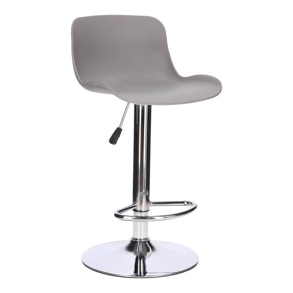 Stołek barowy Inge szary/ chrom - Intesi