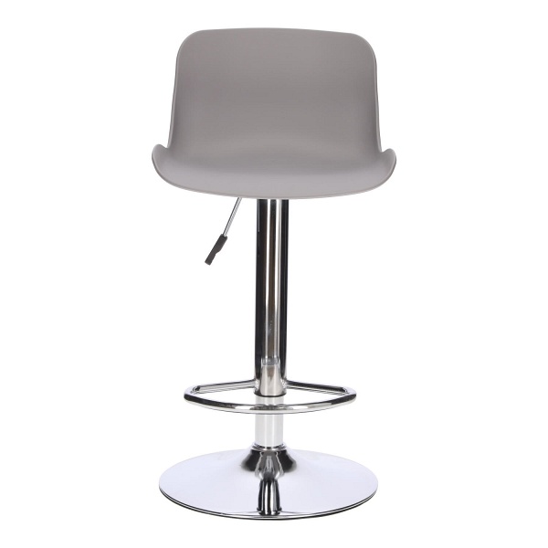 Stołek barowy Inge szary/ chrom - Intesi