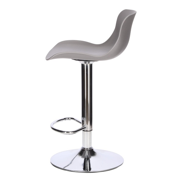 Stołek barowy Inge szary/ chrom - Intesi