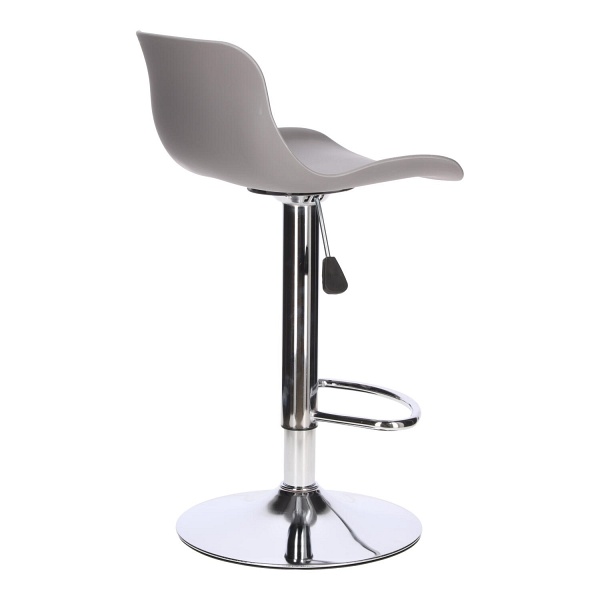 Stołek barowy Inge szary/ chrom - Intesi