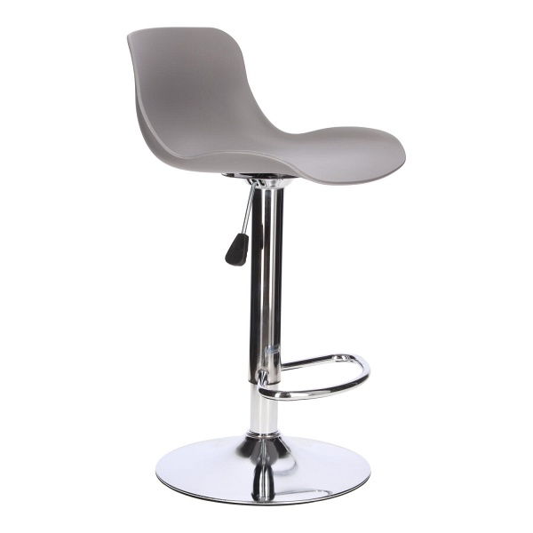 Stołek barowy Inge szary/ chrom - Intesi
