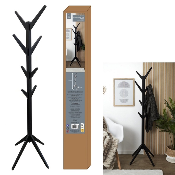 Wieszak na ubrania Tree czarny - Intesi