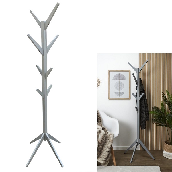 Wieszak na ubrania Tree szary - Intesi
