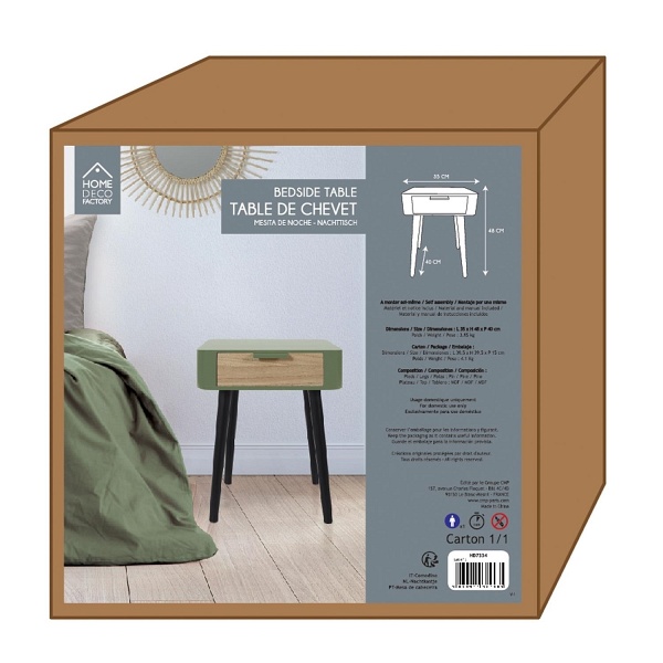 Szafka nocna Padano zielona - Intesi