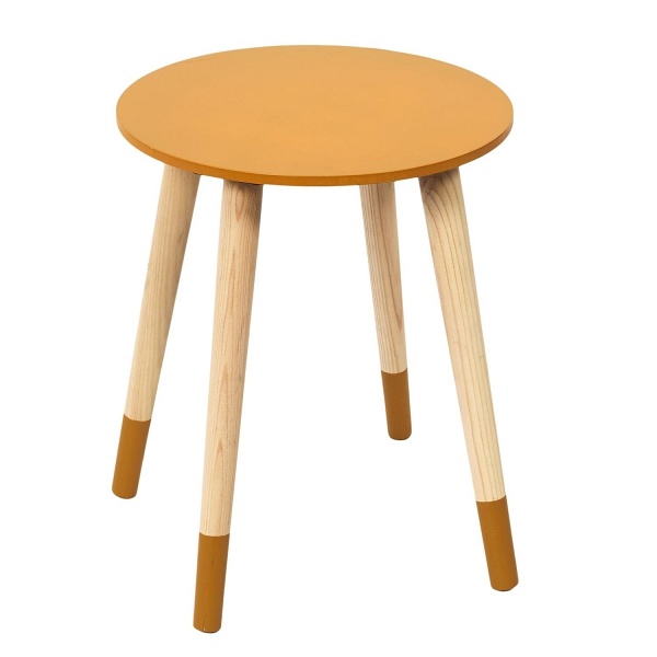 Zestaw 2 stolików Trundle niebieski i pomarańczowy - Intesi