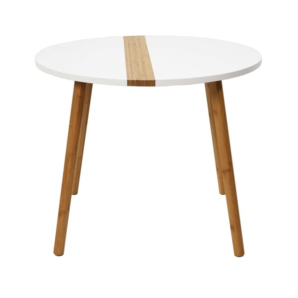 Zestaw 2 stolików kawowych Paraiba biały/naturalny - Intesi