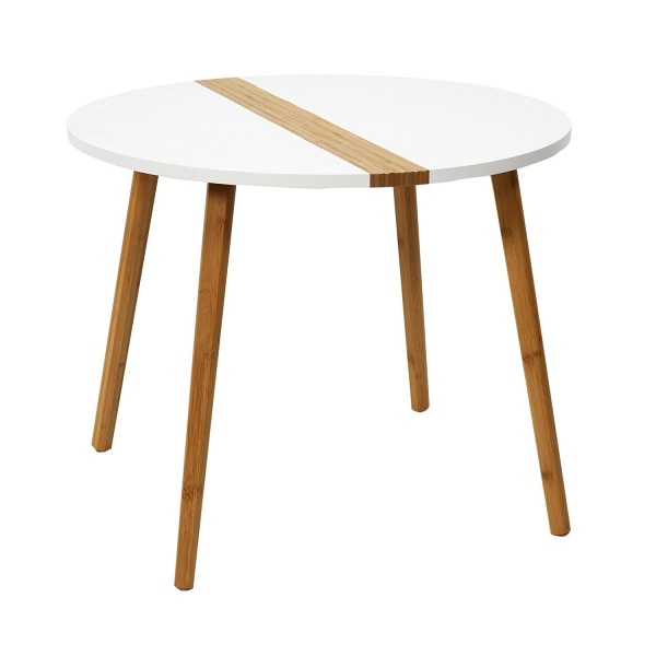 Zestaw 2 stolików kawowych Paraiba biały/naturalny - Intesi