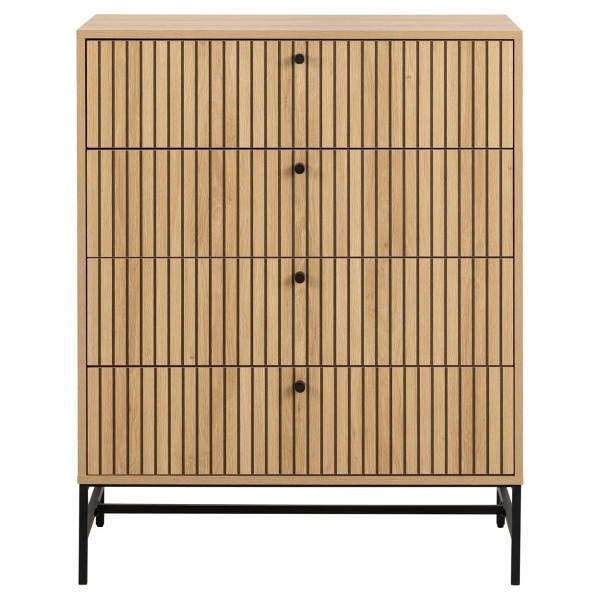 Komoda Albany 4 szuflady dąb naturalny - ACTONA