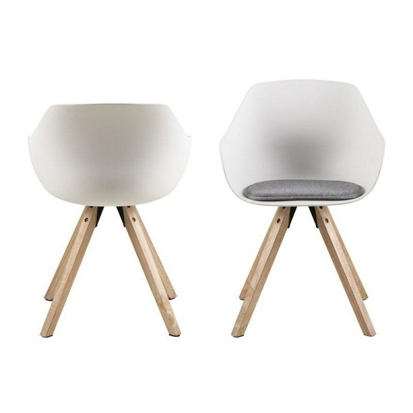 Krzesło Tina Wood białe - ACTONA