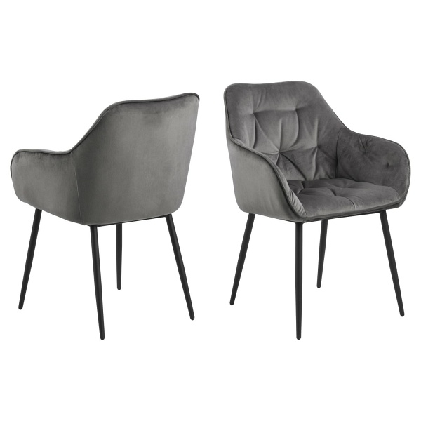 Krzesło Brooke VIC szare - ACTONA