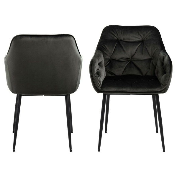 Krzesło Brooke VIC szare ciemne - ACTONA