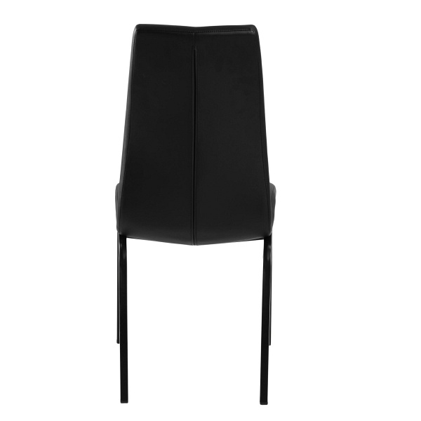 Krzesło Asama black PU czarne nogi - ACTONA