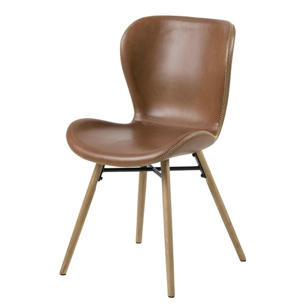 Krzesło Batilda Retro brandy /naturalne - ACTONA