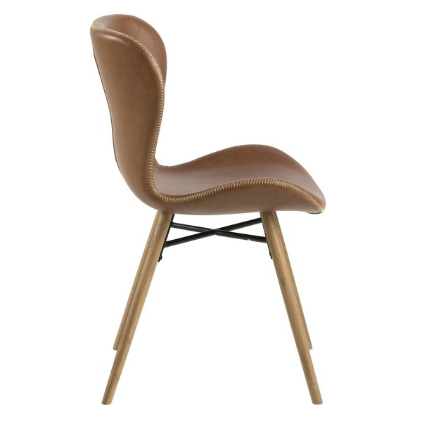 Krzesło Batilda Retro brandy /naturalne - ACTONA