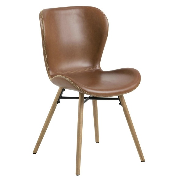 Krzesło Batilda Retro brandy /naturalne - ACTONA