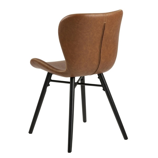 Krzesło Batilda Retro brandy /czarne - ACTONA