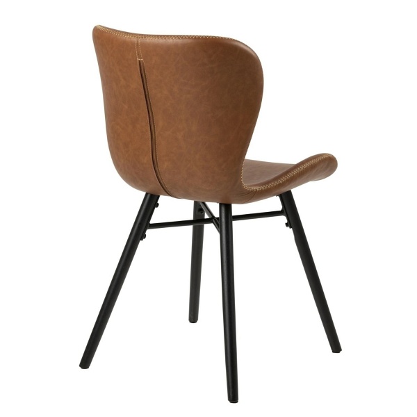 Krzesło Batilda Retro brandy /czarne - ACTONA