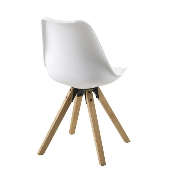 Krzesło Dima white/ dąb - ACTONA