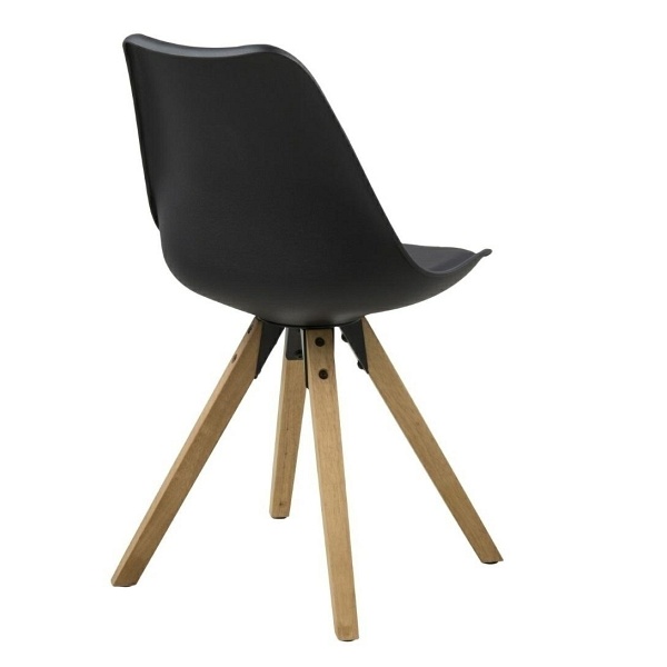 Krzesło Dima black/ dąb - ACTONA