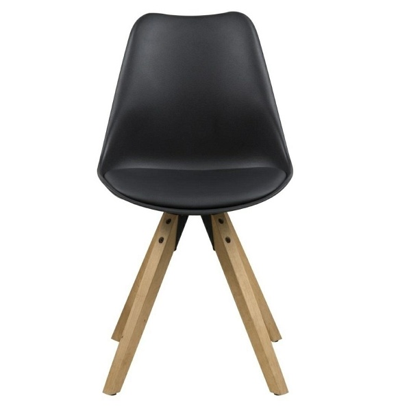 Krzesło Dima black/ dąb - ACTONA