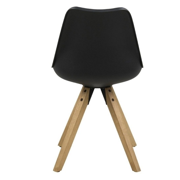 Krzesło Dima black/ dąb - ACTONA