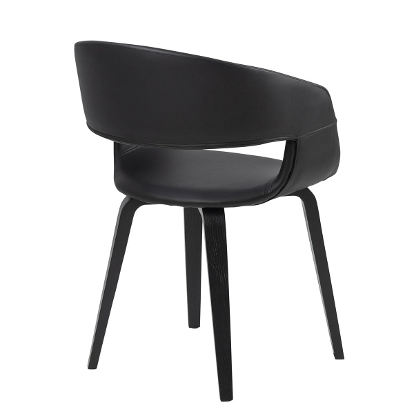Krzesło Supernova czarne eko skóra - Intesi
