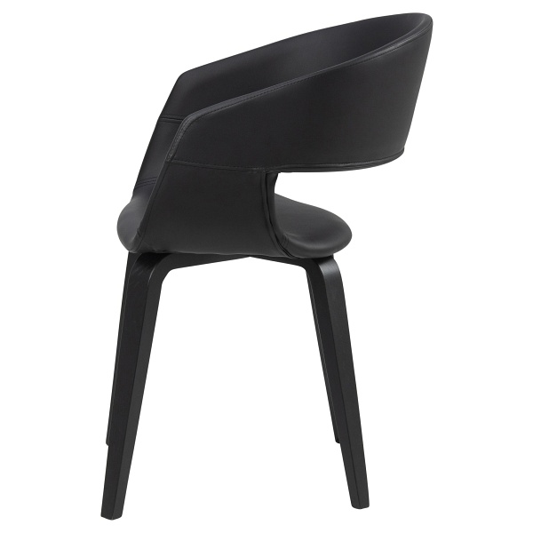 Krzesło Supernova czarne eko skóra - Intesi