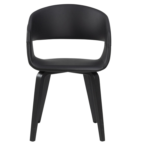 Krzesło Supernova czarne eko skóra - Intesi