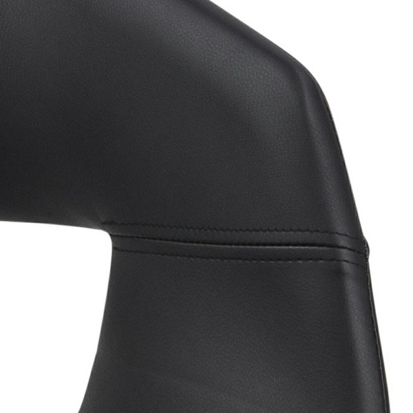 Krzesło Supernova czarne eko skóra - Intesi