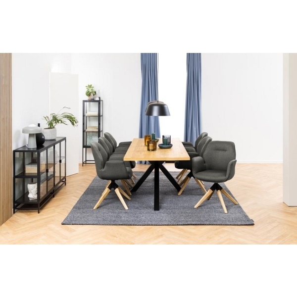 Krzesło obrotowe Aura dark grey auto re turn - ACTONA