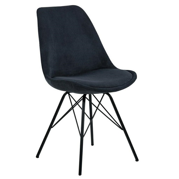 Krzesło Eris Sztruks Antracytowe - ACTONA