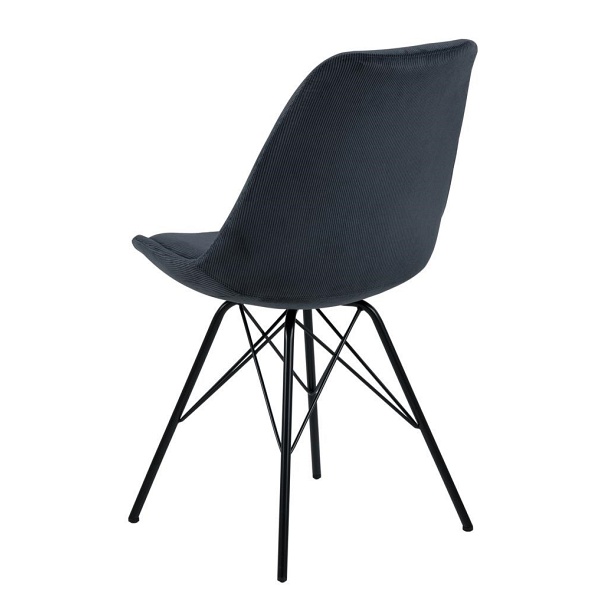 Krzesło Eris Sztruks Antracytowe - ACTONA