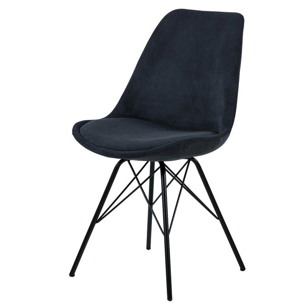 Krzesło Eris Sztruks Antracytowe - ACTONA