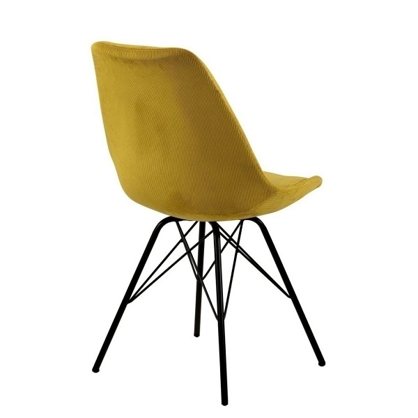 Krzesło Eris Sztruks Żółte - ACTONA