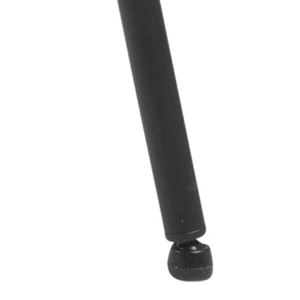 Krzesło Lima welurowe z podłokietnikami czarne - ACTONA