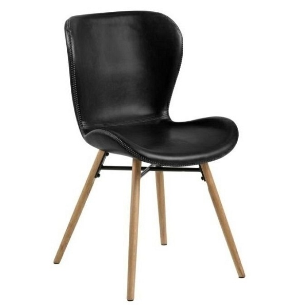 Krzesło Batilda Retro czarne/naturalne - ACTONA