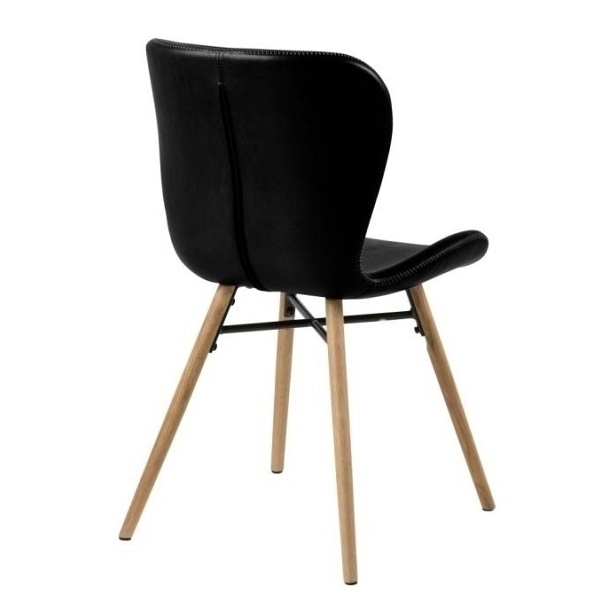 Krzesło Batilda Retro czarne/naturalne - ACTONA