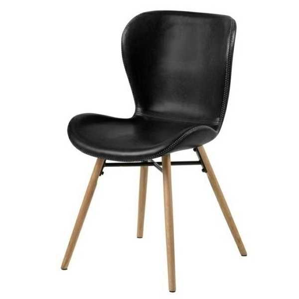 Krzesło Batilda Retro czarne/naturalne - ACTONA