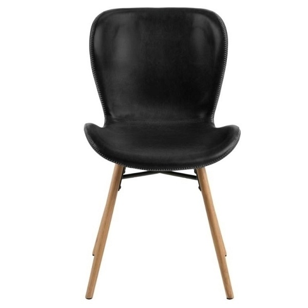 Krzesło Batilda Retro czarne/naturalne - ACTONA