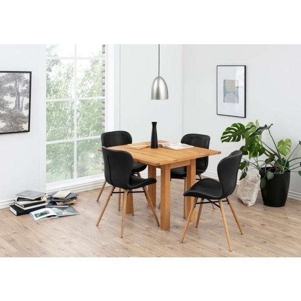 Krzesło Batilda Retro czarne/naturalne - ACTONA