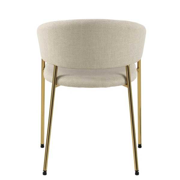 Krzesło Ann beżowe/złote - ACTONA