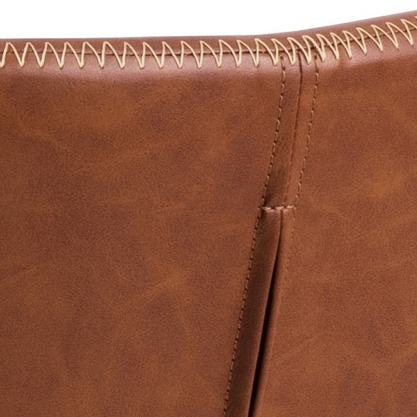 Krzesło Batilda Retro cross brandy /czarne - ACTONA