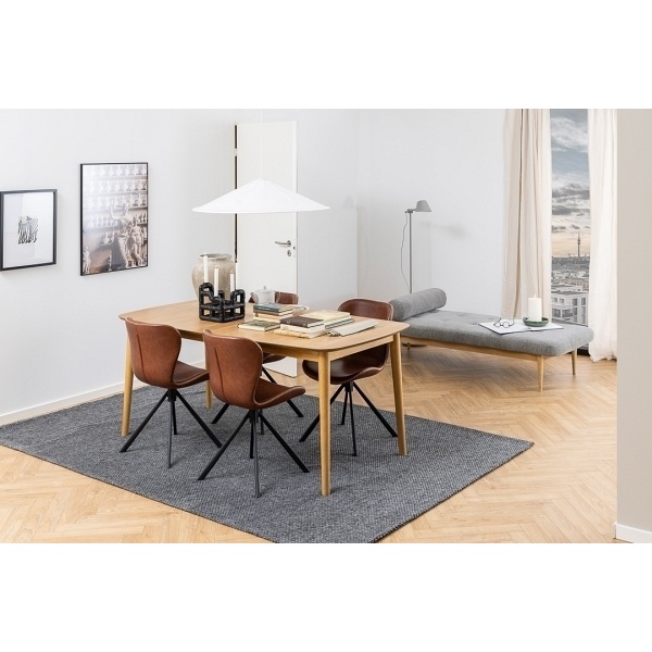 Krzesło Batilda Retro cross brandy /czarne - ACTONA